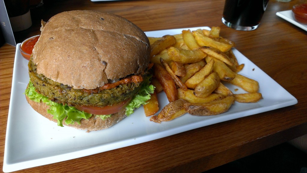 Veganer Burger im Halifax