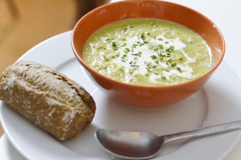 Vegan Rezept Kartoffel-Lauch-Suppe